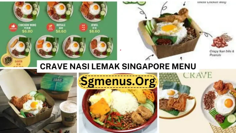 Crave Nasi Lemak Singapore Menu & Current Prices 2024