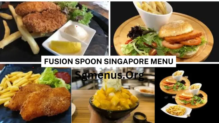 Fusion Spoon Singapore Menu Prices Latest 2024