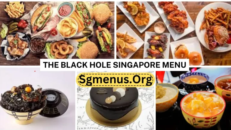 The Black Hole Singapore Menu Prices New 2024