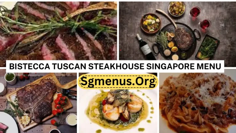 Bistecca Tuscan Steakhouse Singapore Menu Prices New 2024