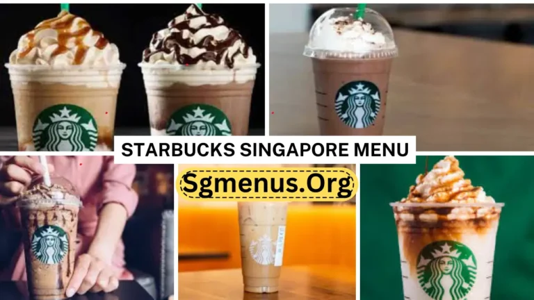 Starbucks Singapore Menu Prices Recently 2024
