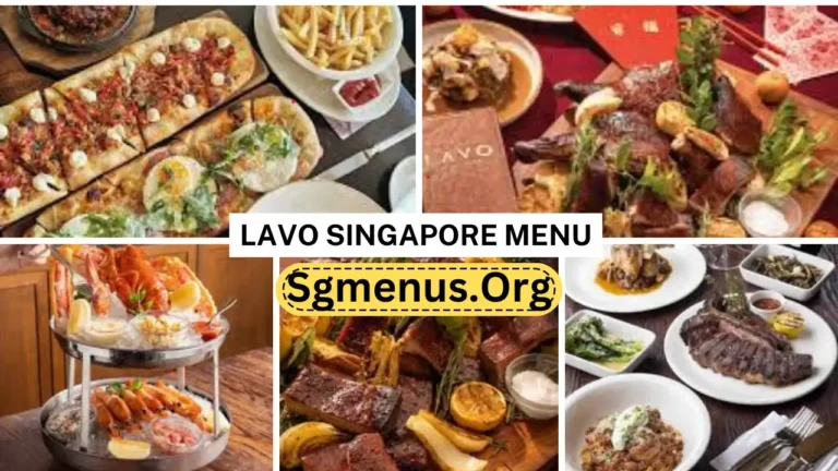 Lavo Singapore Menu Prices Updated 2024