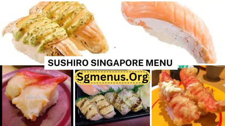Sushiro Singapore Menu & Recent Prices 2024