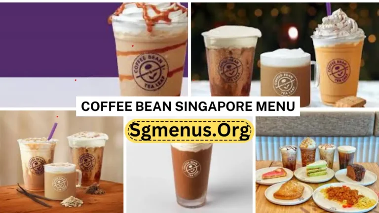 Coffee Bean Singapore Menu Prices Updated 2024