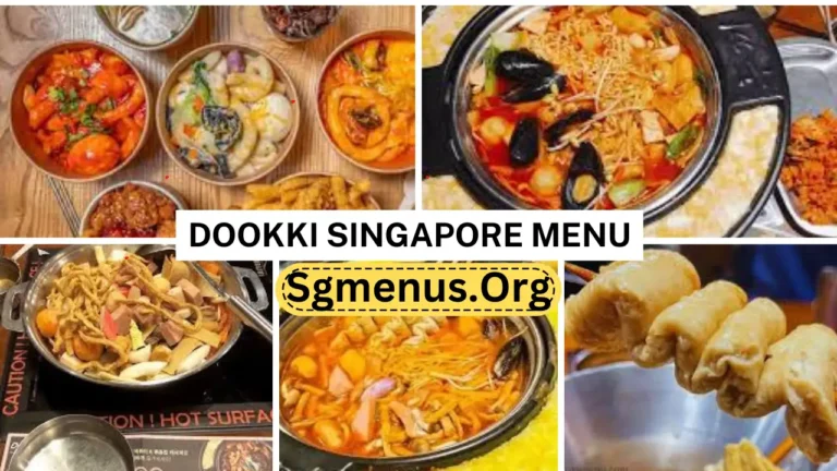 Dookki Singapore Menu & Current Prices 2024