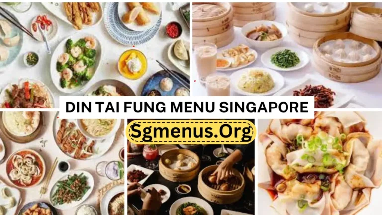 Din Tai Fung Menu Singapore Prices New 2024