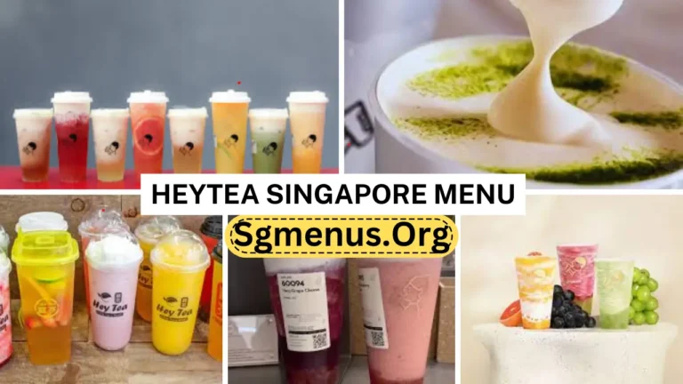 Heytea Singapore Menu Prices Updated 2024