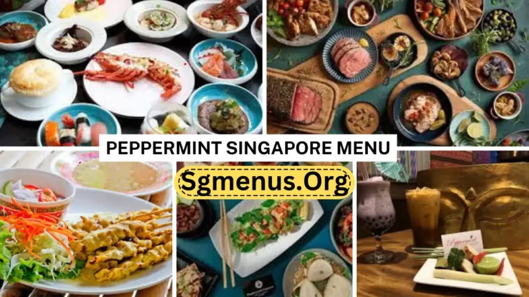 Peppermint Singapore Menu Prices Recently 2024