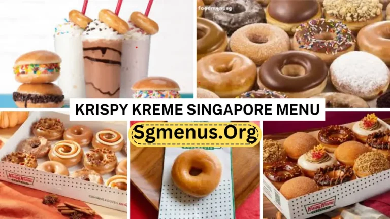 Krispy Kreme Singapore Menu Prices 2024