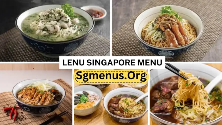 Lenu Menu Singapore & Prices 2024
