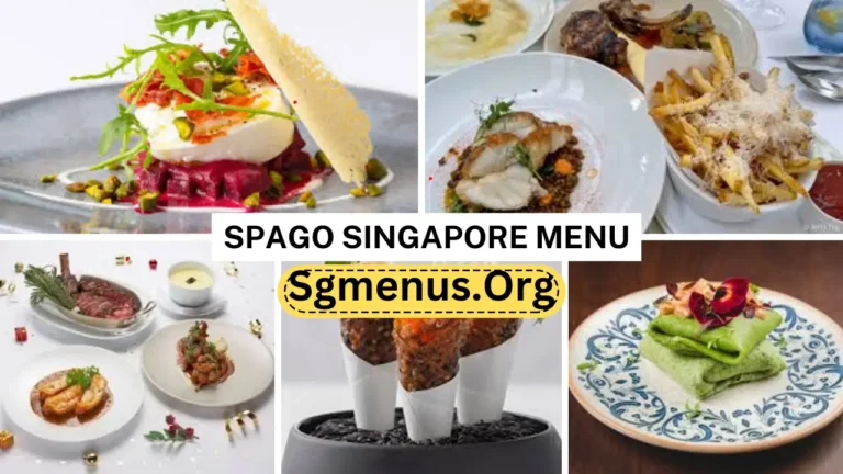 Spago Singapore Menu & Recent Prices 2024