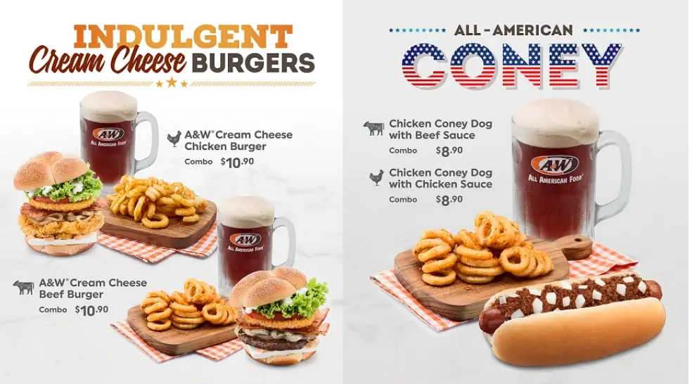 A&W Restaurant Singapore All American Coney prices
