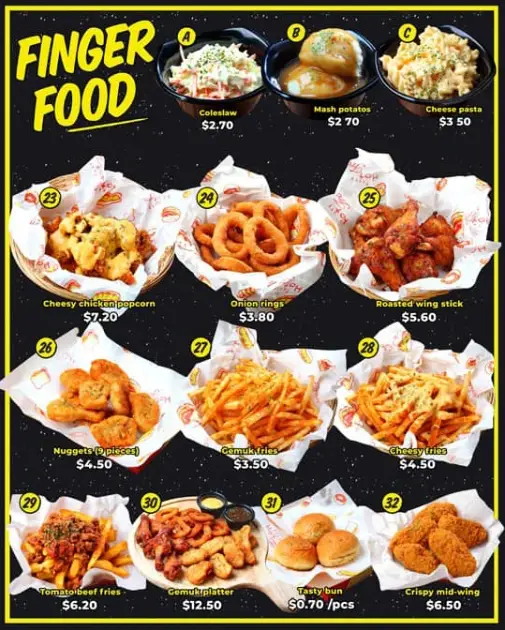 Fatty Bom Bom Menu Prices Burger Roll Series Price