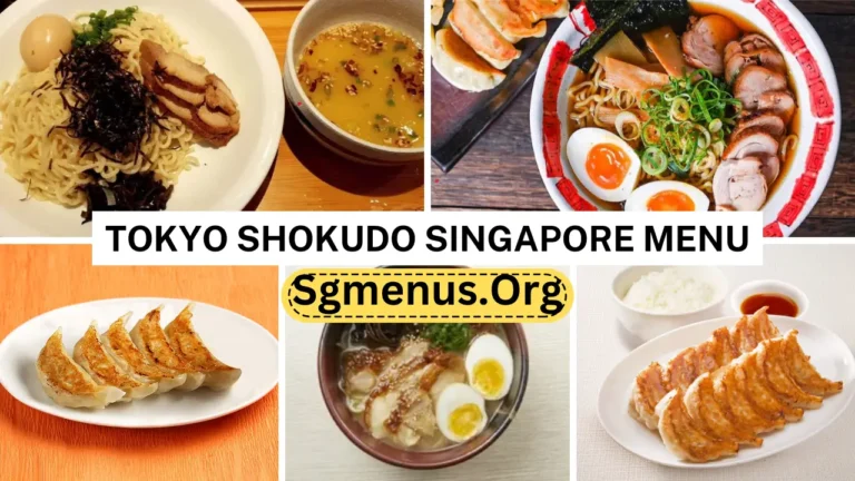 Tokyo Shokudo Singapore Menu & Up To Date Prices 2024