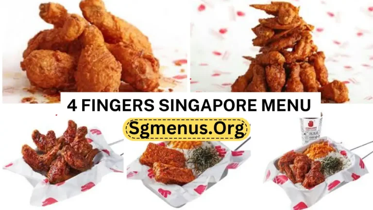 4 Fingers Singapore Menu Prices 2024