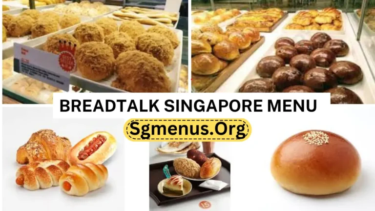 BreadTalk Singapore Menu Prices 2024