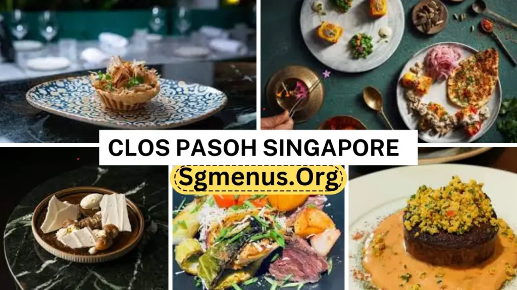 Clos Pasoh Singapore Menu