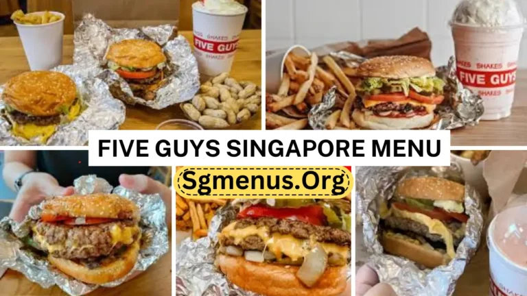 Five Guys Singapore Menu Prices 2024