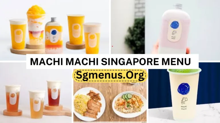 Machi Machi Singapore Menu & Prices 2024