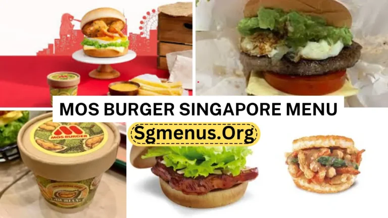 Mos Burger Singapore Menu Latest Prices 2024