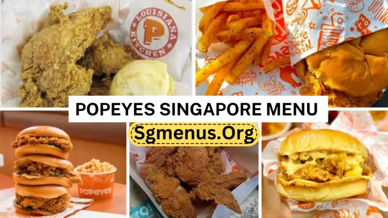 Popeyes Singapore Menu Prices 2024