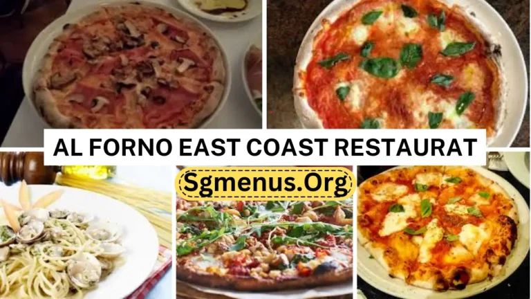 Al Forno East Coast Restaurant & Pizzeria Singapore Menu Prices 2024