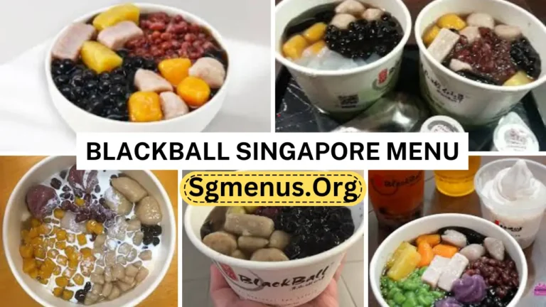 Blackball Singapore Menu & Prices 2024