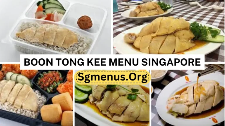 Boon Tong Kee Menu Singapore Prices 2024
