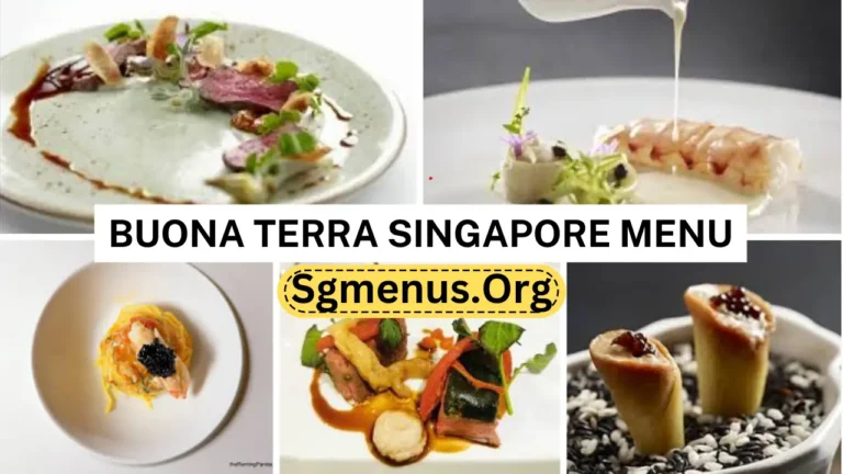Buona Terra Singapore Menu Prices 2024