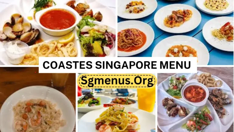 Coastes Singapore Menu Prices Up To Date 2024