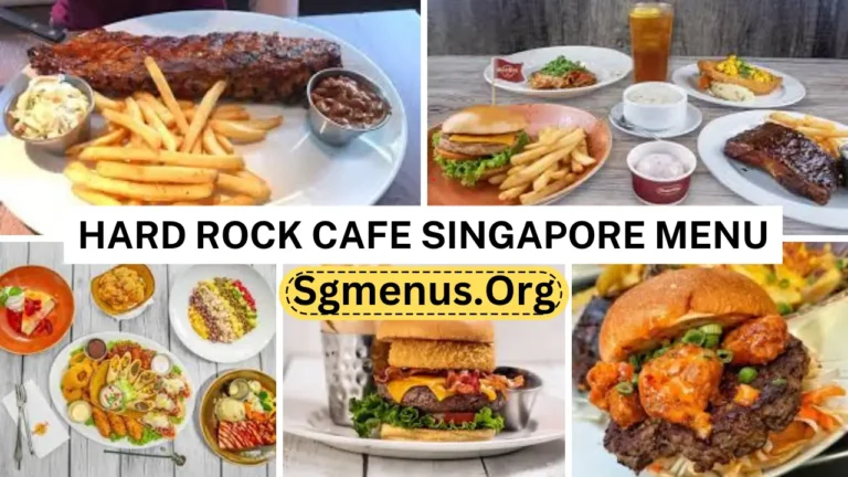 Hard Rock Cafe Singapore Menu Prices Up To Date 2024