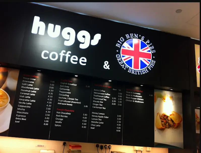 Huggs Coffee Menu