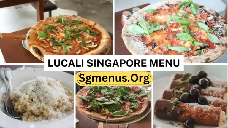 Lucali Singapore Menu Prices 2024