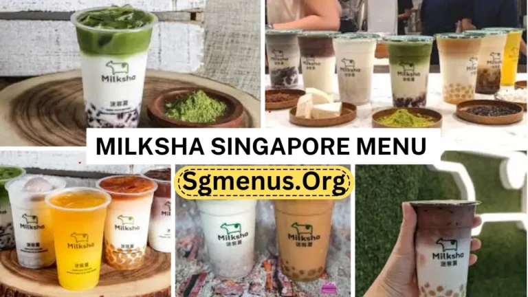 Milksha Singapore Menu Prices Latest 2024