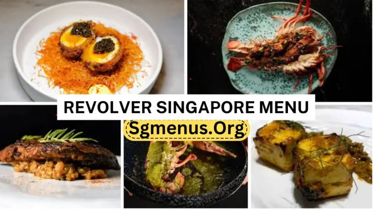 Revolver Singapore Menu Prices Latest 2024