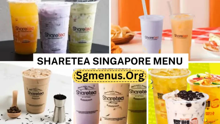 Sharetea Singapore Menu Prices Updated 2024